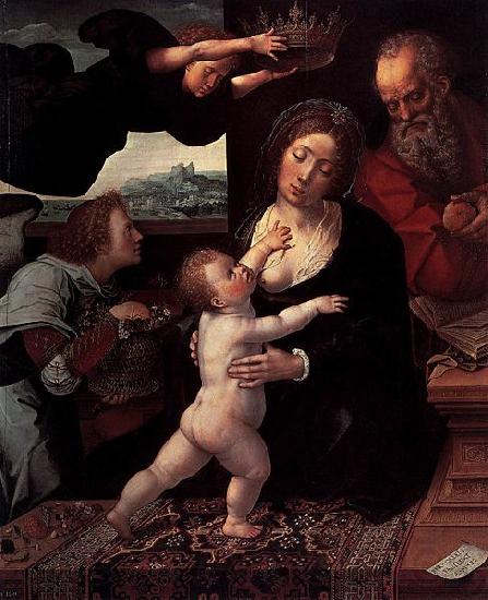 Bernard van orley Holy Family Norge oil painting art